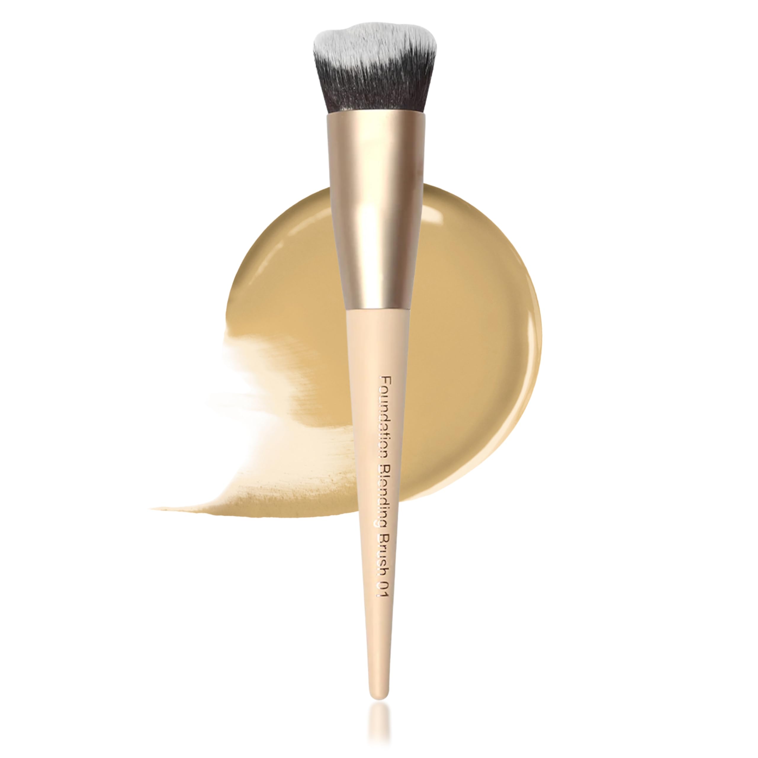 Milagro Beauty Foundation Brush 01  Seamless Blending Brush For Liquid, Cream & Powder Foundations, Soft Dense Bristles, Flawle