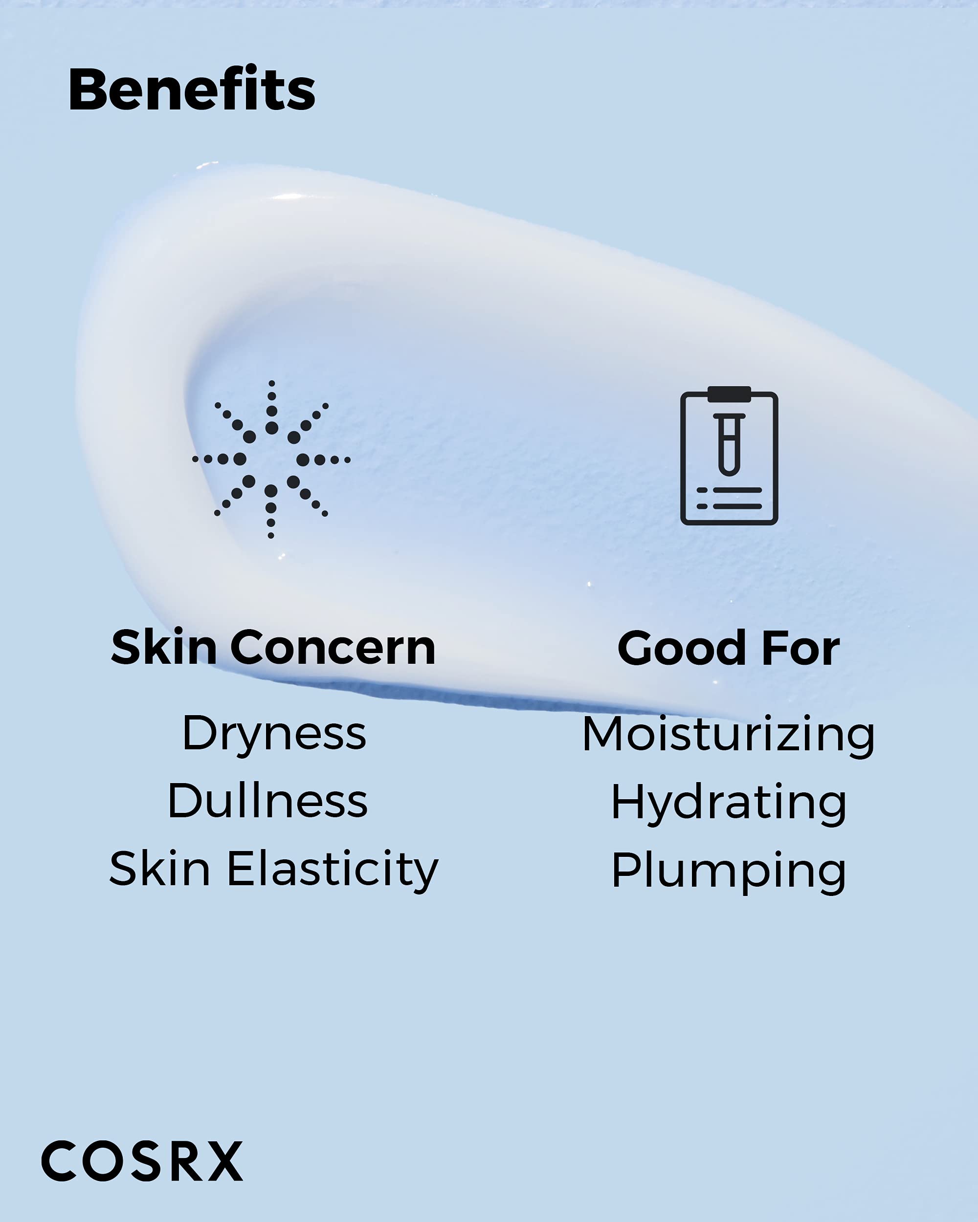Cosrx Hyaluronic Acid Moisturizing Cream, Long-Lasting Hydration, Rich Moisturizer For Sensitive Skin 3.52 Oz / 100G, Korean Ski