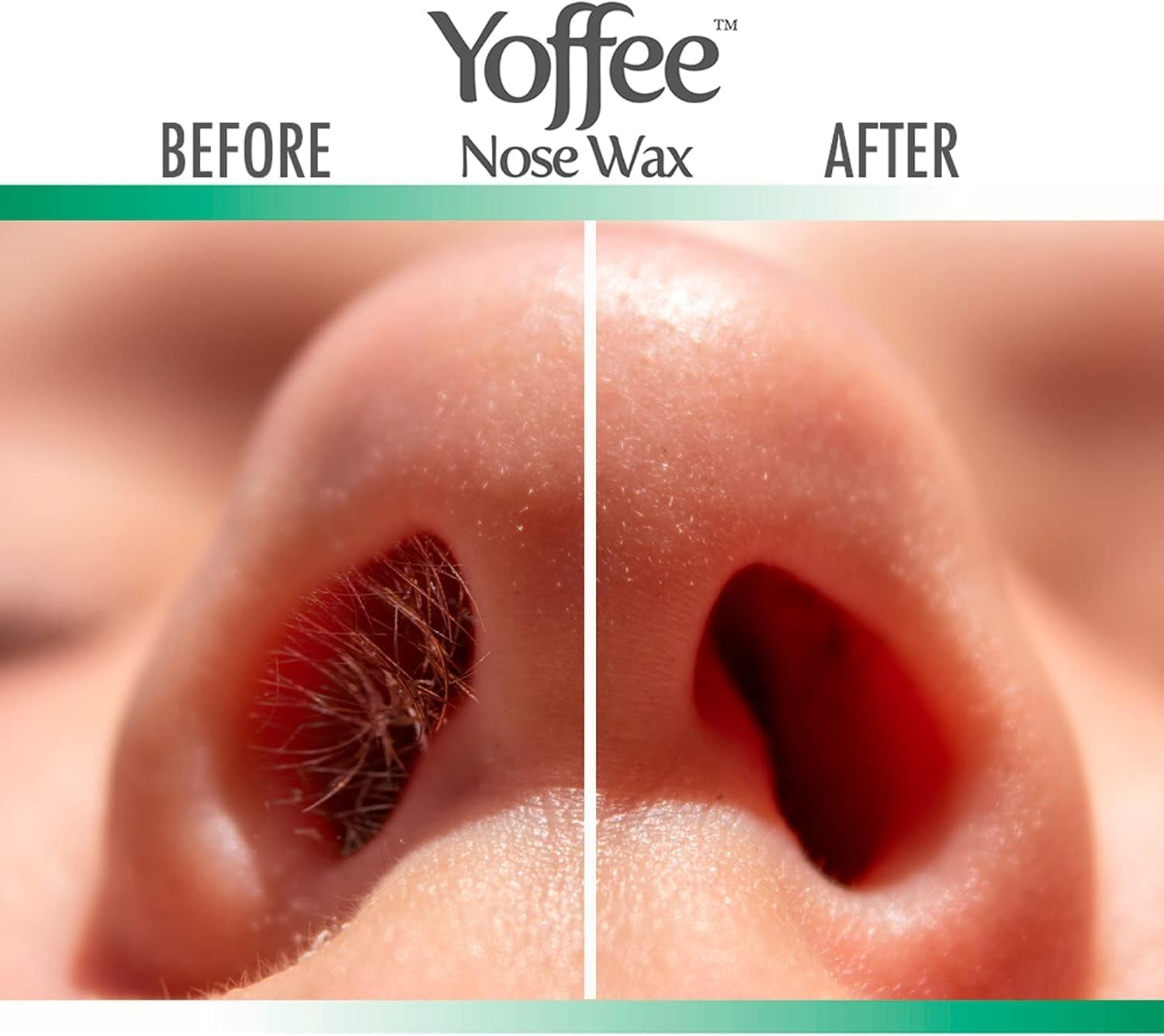 Yoffee Nose Wax Kit - Natural Bio-Beeswax & Aloe Vera Made Nose Waxing Kit for Men & Women - 10 Reusable Nostril Waxing Sticks -