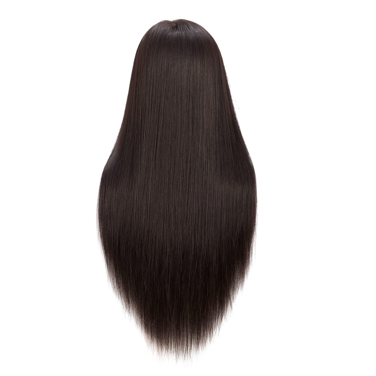 Hairginkgo Mannequin Head 26''-28'' Super Long Synthetic Fiber Hair Manikin Head Styling Hairdresser Training Head Cosmetology D