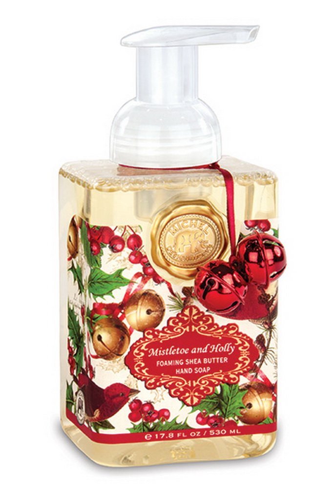 Michel Design Works Mistletoe and Holly Foaming Hand Soap - 17.8 Fl Oz, Perfect Holiday Gift