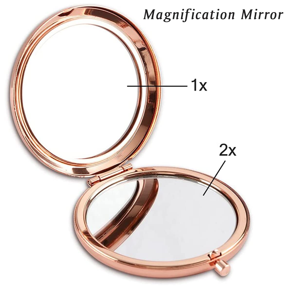 Mllxx Personalized Compact Mirrors Basket Stuffers, Inspirational Gifts For Women Girls Her Friends Niece Daughter Sister Mom Wi