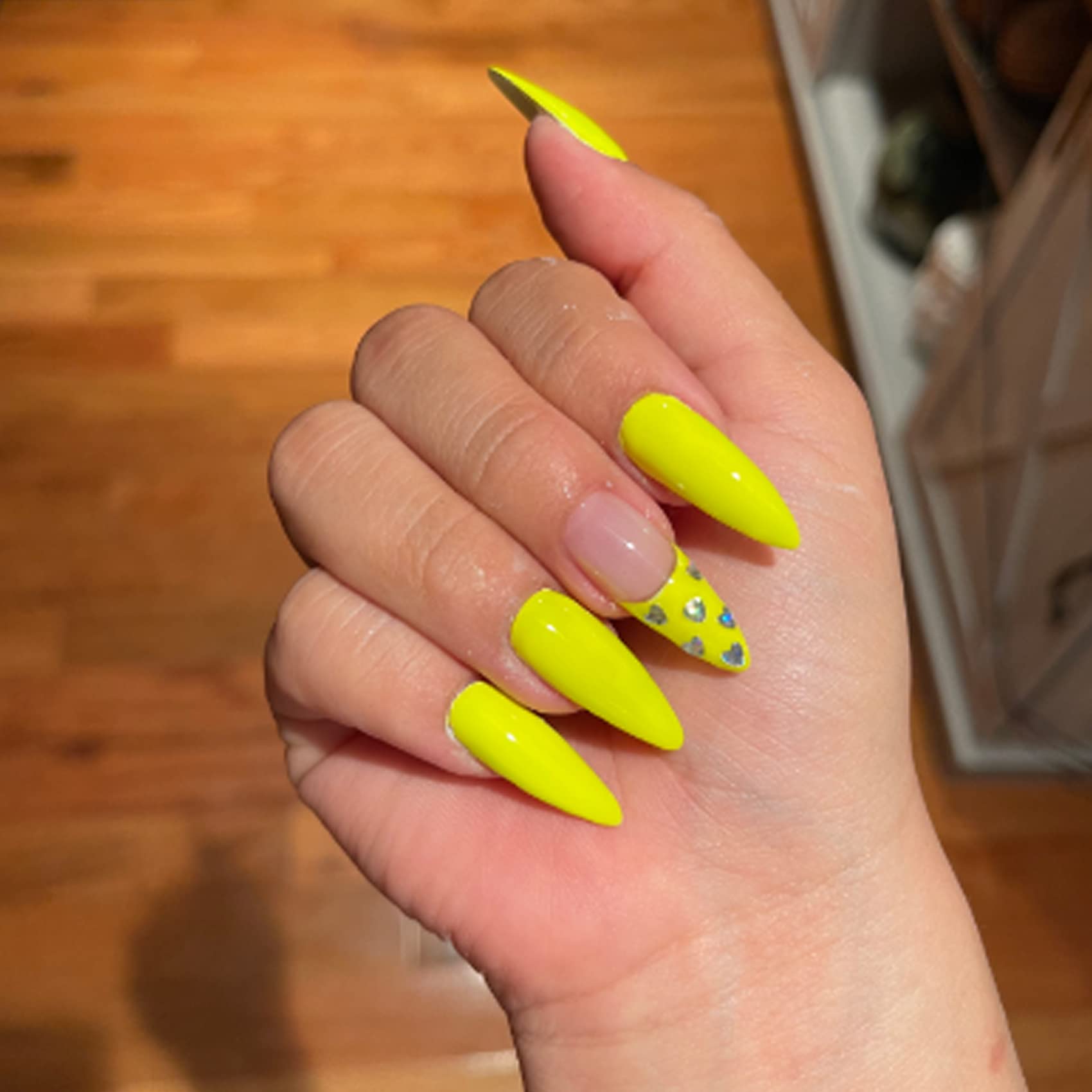 Maychao 15Ml Neon Yellow Gel Nail Polish 1Pc Bright Yellow Gel Polish Soak Off Uv Led Nail Polish Nail Art Starter Manicure Salo