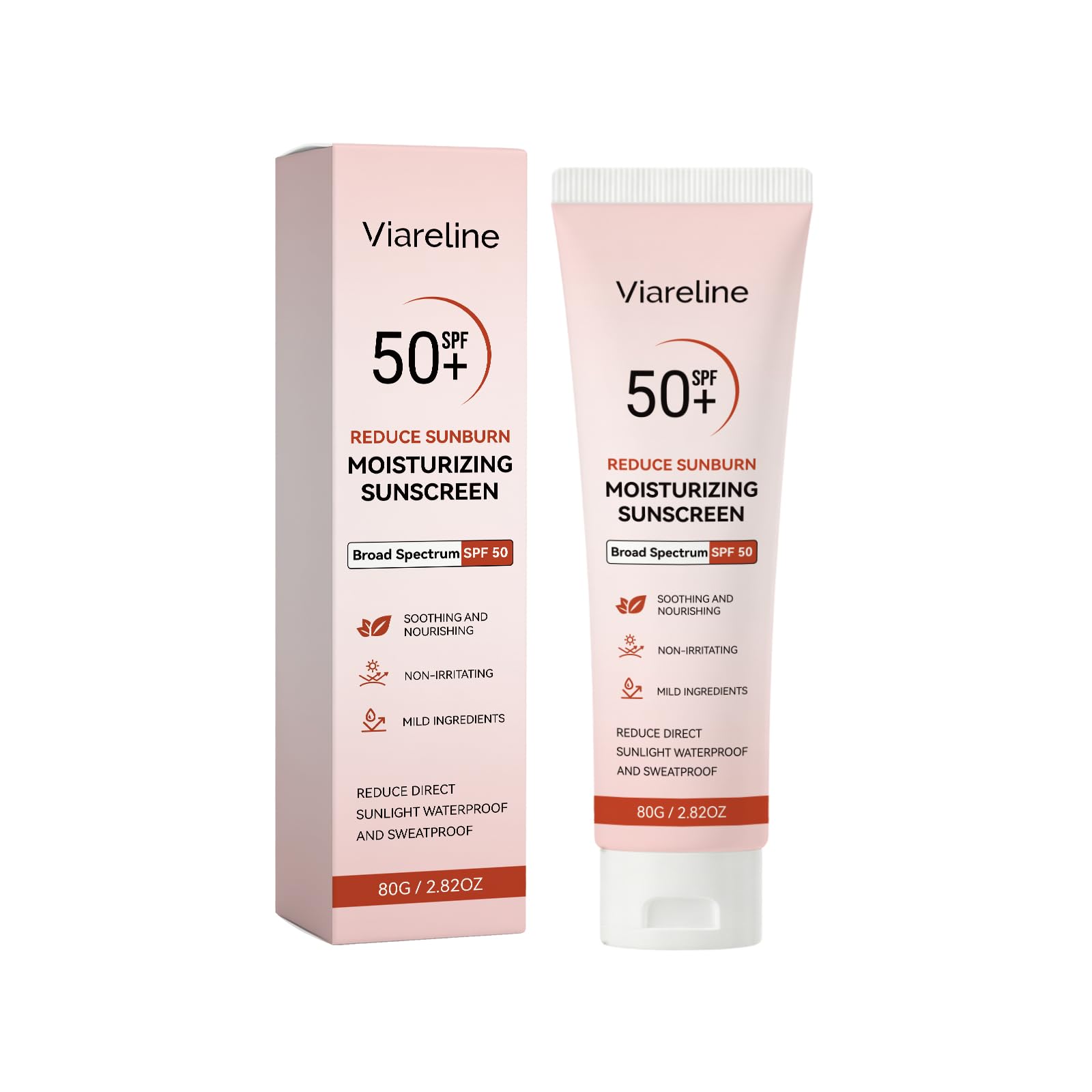 Viareline Moisturizing Sunscreen SPF 50+, 80g