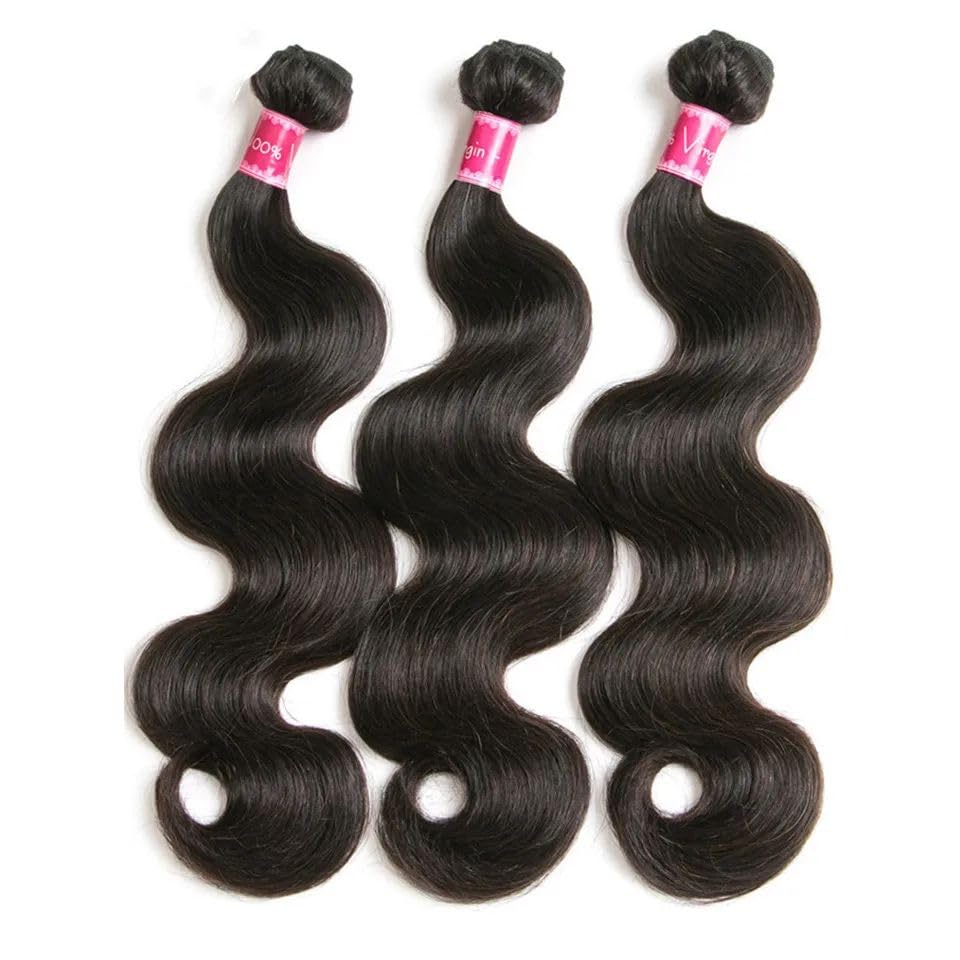 Body Wave Bundles Human Hair 18 20 22Inch Body Wave 3 Bundles Human Hair For Black Women 12A Grade 100% Unprocessed Brazilian Vi