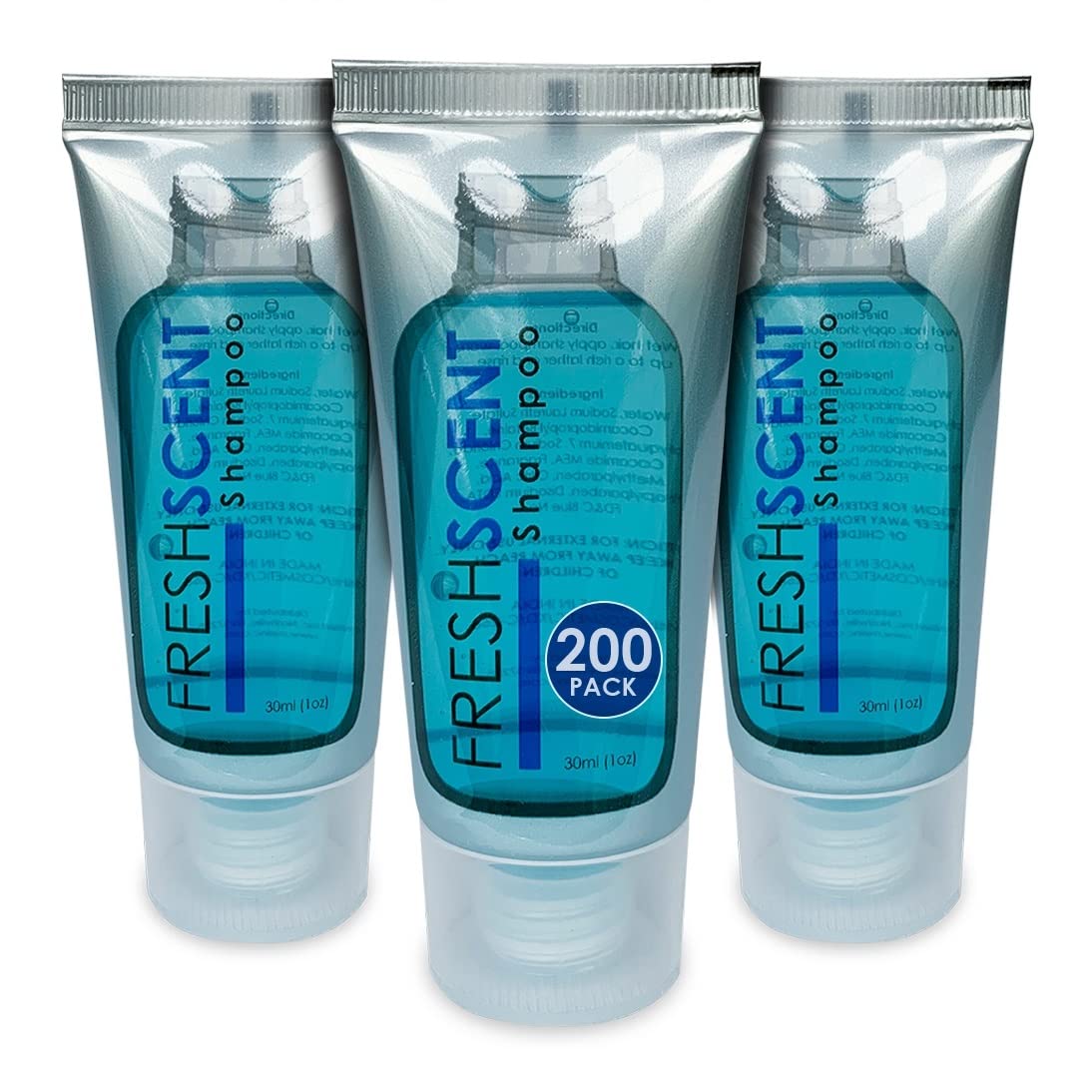 Freshscent Shampoo 1Oz (Case Of 200 Tubes) Hotel Travel Size, Bulk Amenities And Toiletries For Hospitality