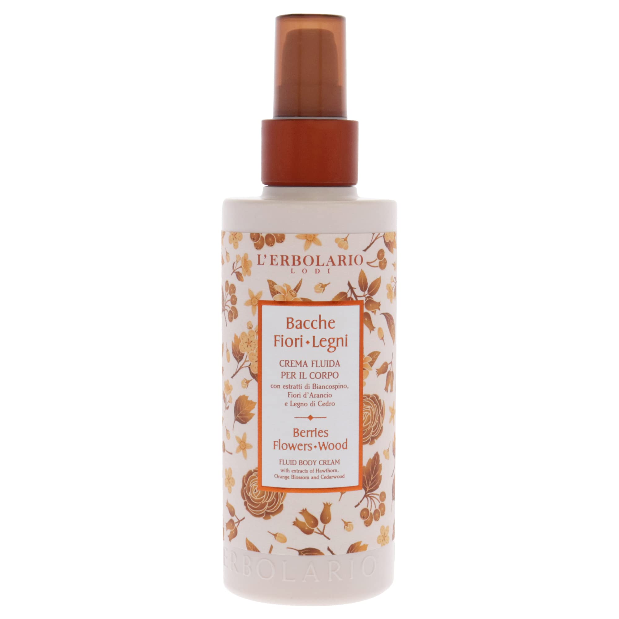 Berries Flowers Wood Fluid Body Cream By Lerbolario For Unisex - 67 Oz Body Cream