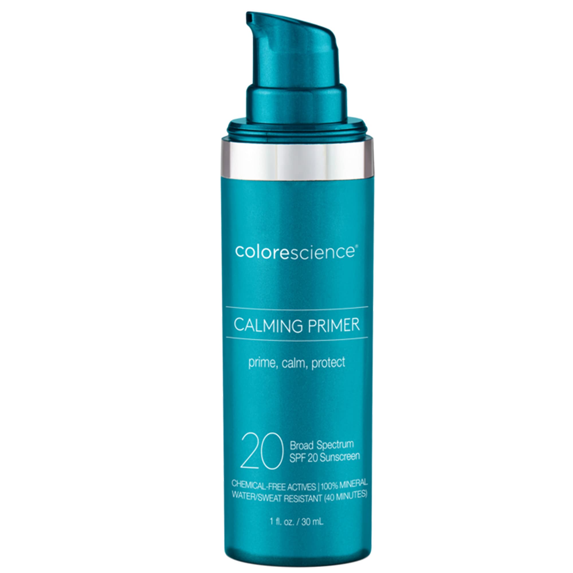 Colorescience Calming Perfector Face Primer, Water Resistant Mineral Sunscreen, Broad Spectrum 20 Spf Uv Skin Protection, 1 Fl O