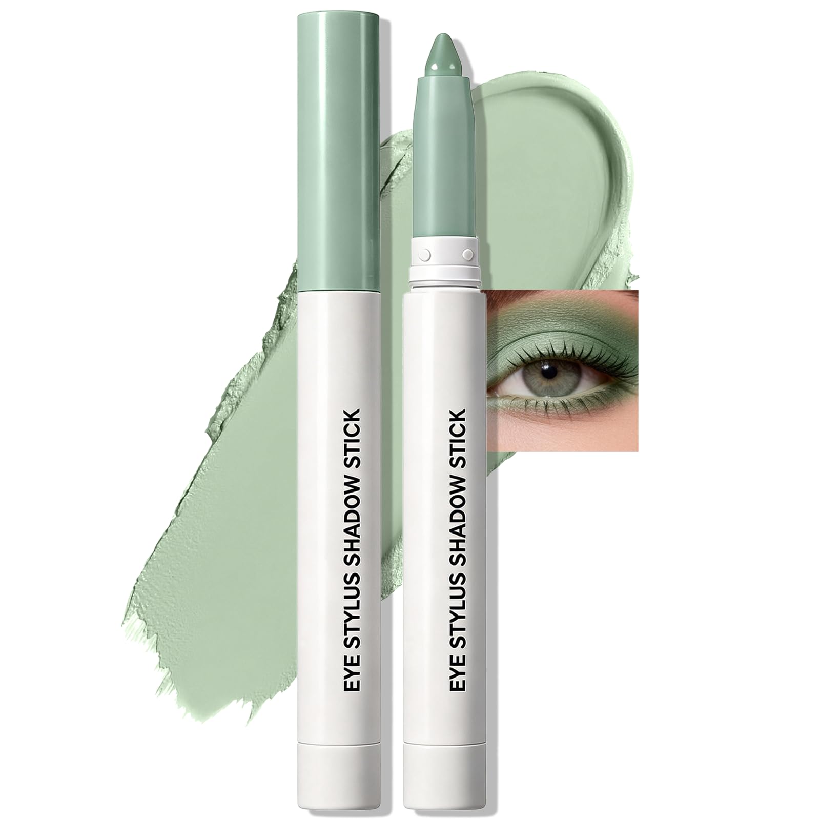 Wugbc Cream Eyeshadow Stick, Longwear Matte Eye Shadow for Older Women, CreaseProof Waterproof Neutral Eyeshadow MultiUse Eye 