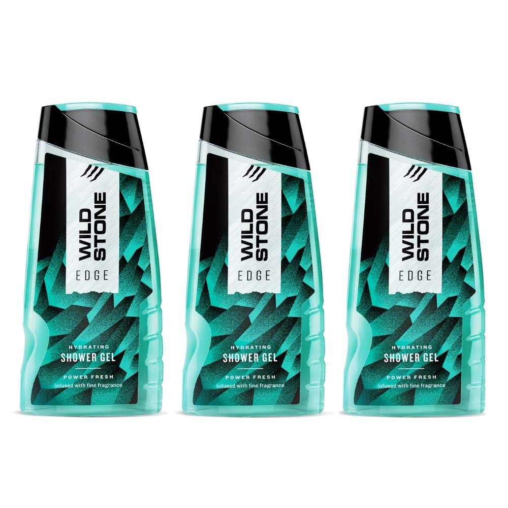 Wild Stone Edge Shower Gel For Men, Pack Of 3 (200Ml Each)