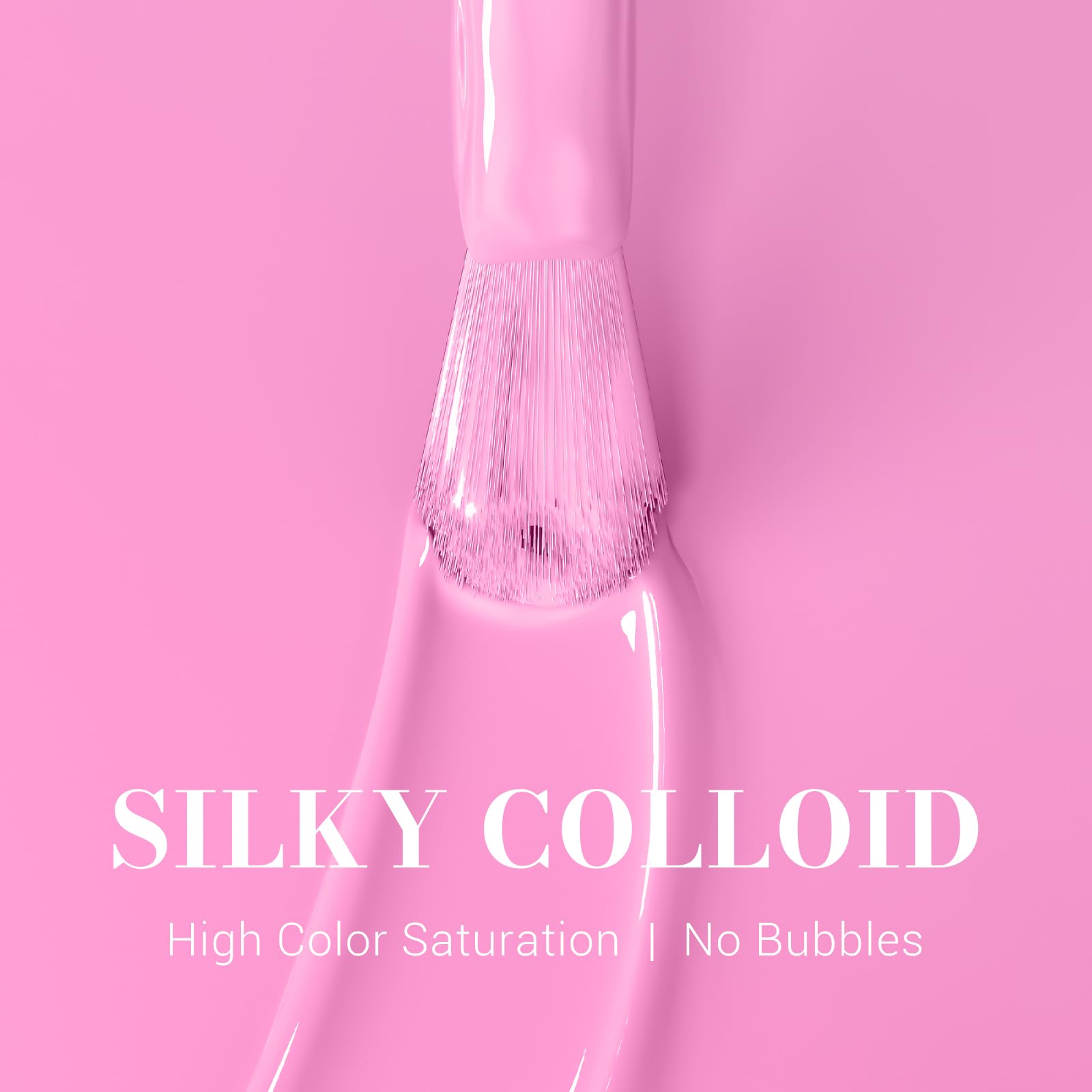 Melodysusie Pink Gel Nail Polish,0.5Fl Oz Light Pink Nails Soak Off Uv Led Bright Pink Gel Polish Gift For Women Nail Art Manicu