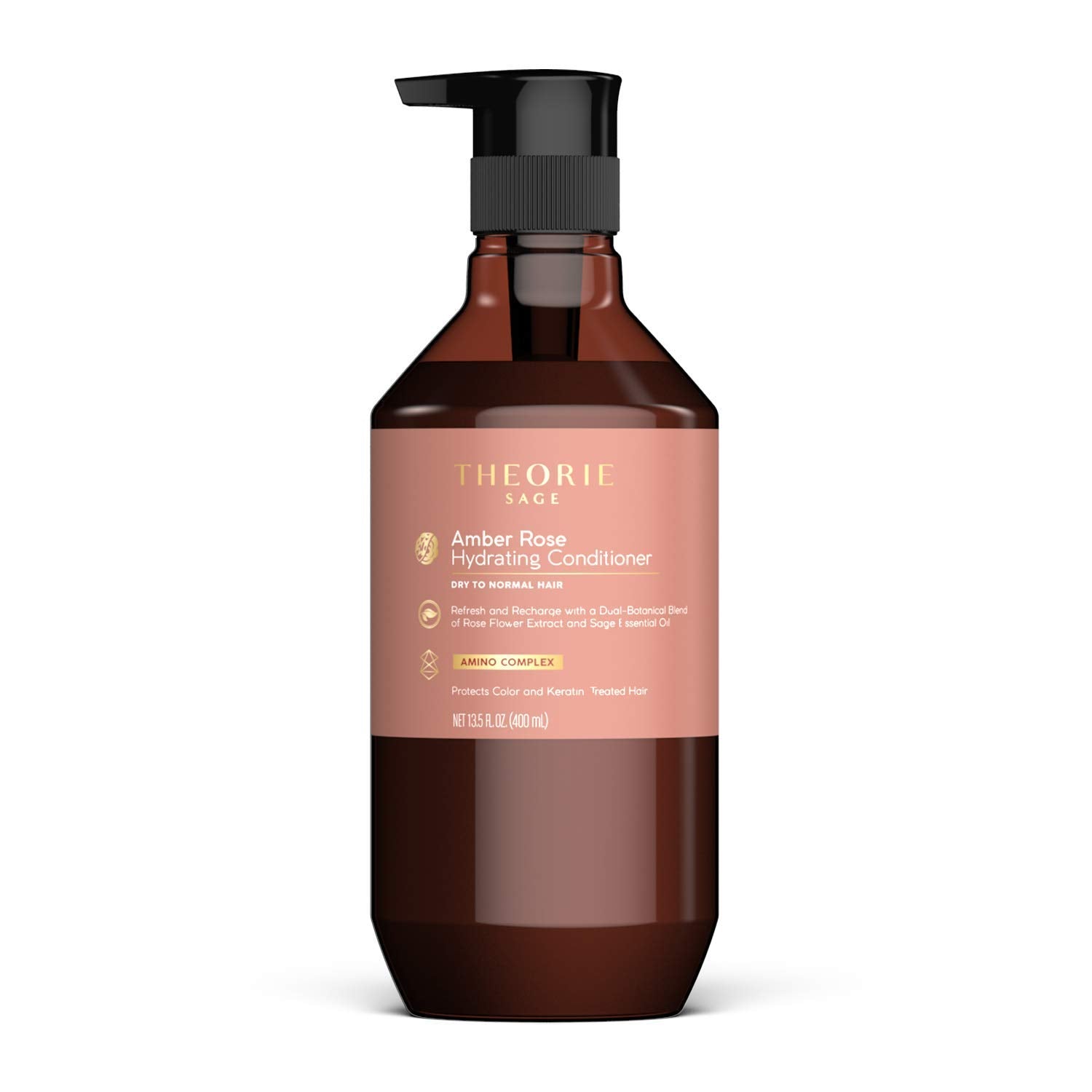 Theorie Amber Rose Hydrating Conditioner- Refresh & Hydrate, Irresistible Scent of Rose, Jasmine & Amber, Suited For All Hair Ty