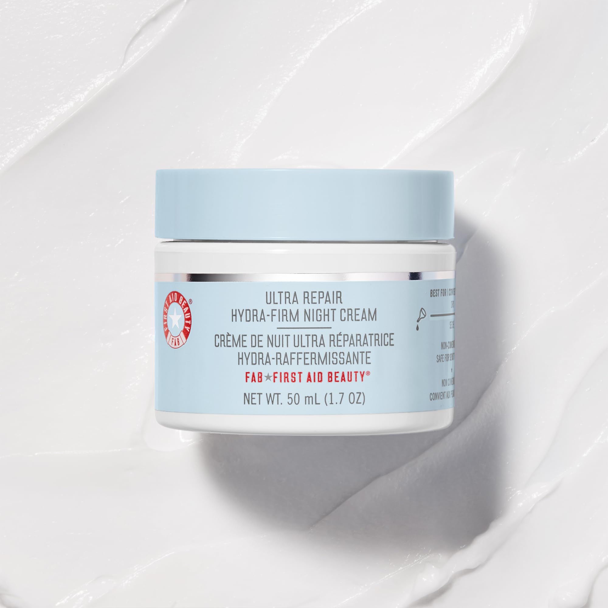 First Aid Beauty Ultra Repair Hydra-Firm Night Cream, Intense Nighttime Moisturizer - 1.7 Oz.