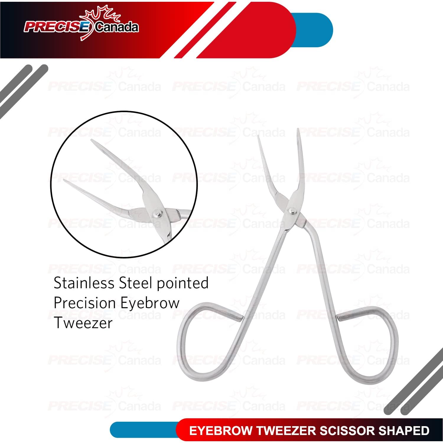 Precise Canada: Slant Scissor Tweezers, 0.03 Pound