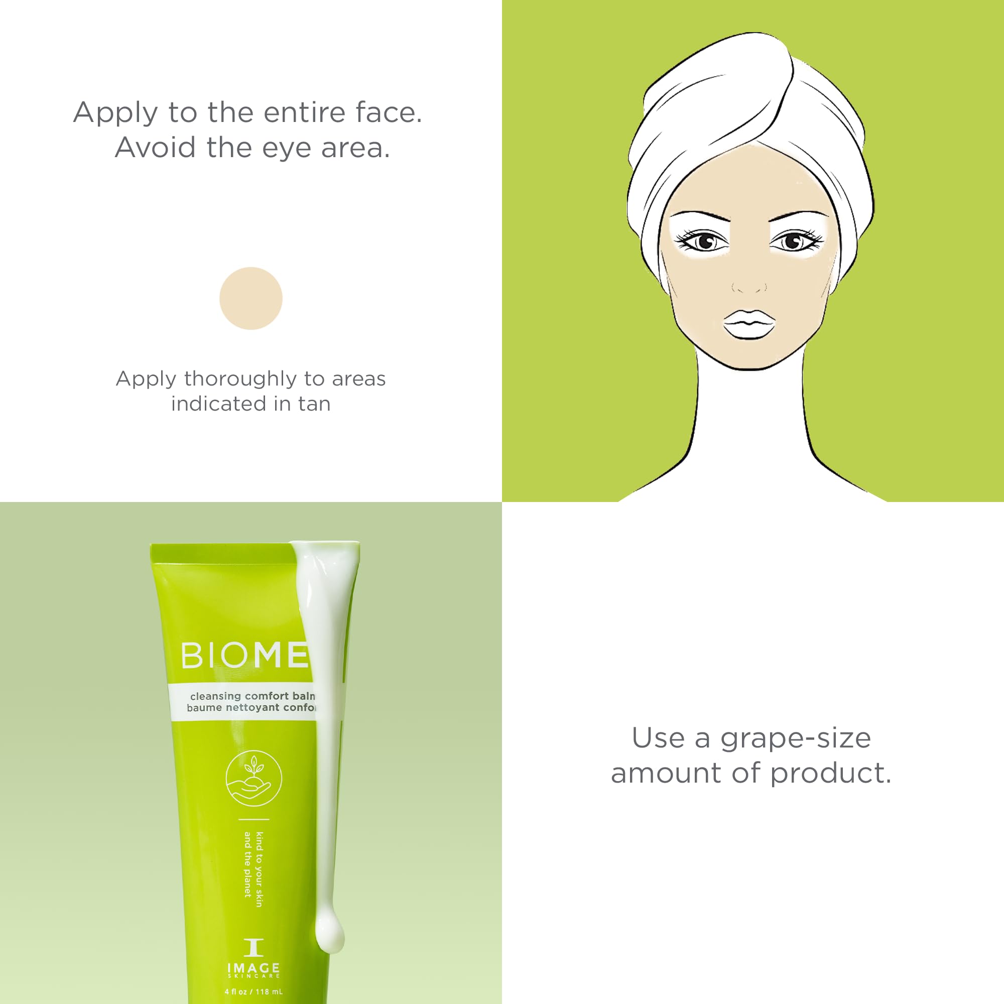 IMAGE Skincare BIOME+ Cleansing Comfort Balm, Microbiome Friendly Gentle Cleanser, Reduces Moisture Loss, 1.7 fl oz