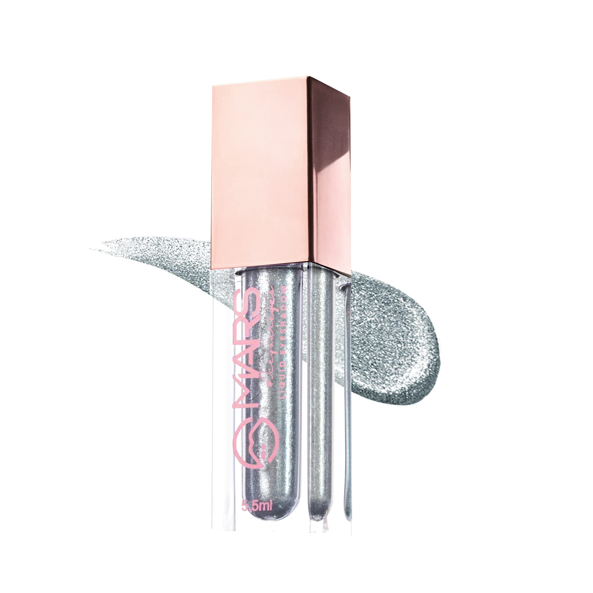 Mars Metallic Liquid Glitter Eyeshadow | Waterproof & Highly Pigmented | Smooth Glide Formula (5.5Ml) (Cosmic Glow)