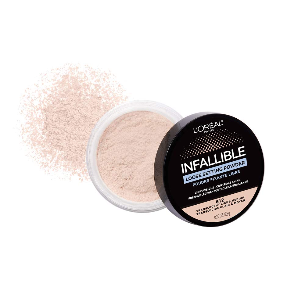 L'Oreal Paris Infallible Tinted Loose Setting Powders, Matte Finish, Lightweight, No White Cast, 2 Shades From Light To Deep, Tr