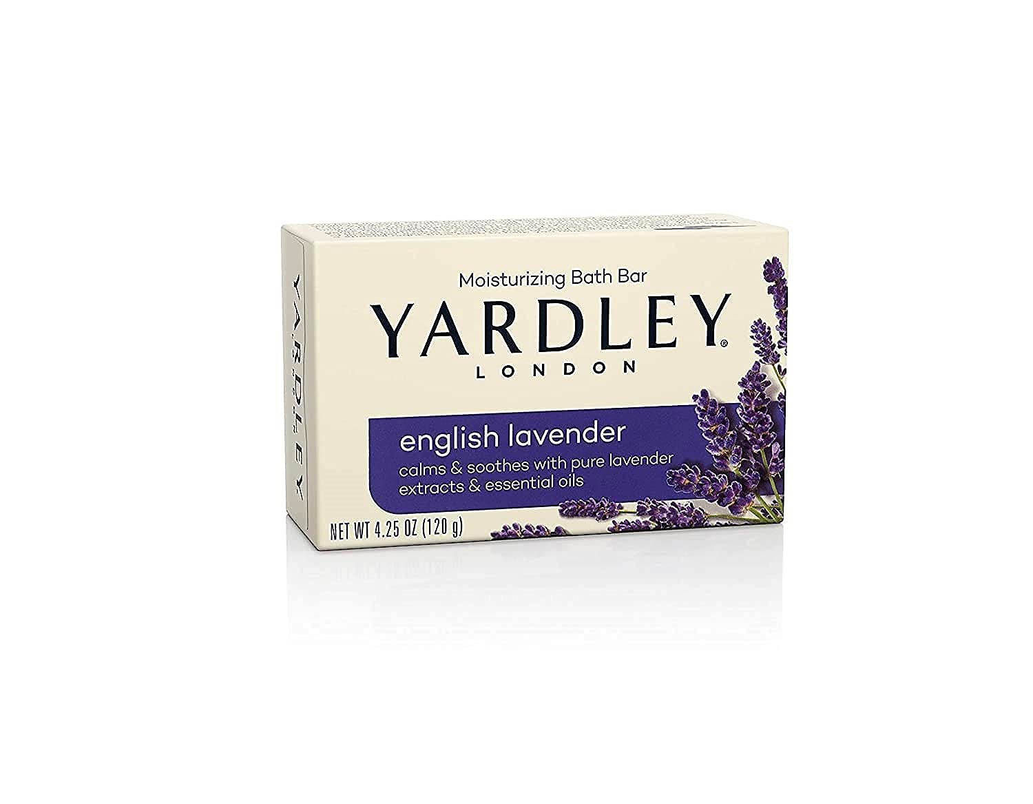Yardley London Naturally Moisturizing Bath Bar English Lavender 4.25 OZ - Buy Packs and SAVE (Pack of 2)