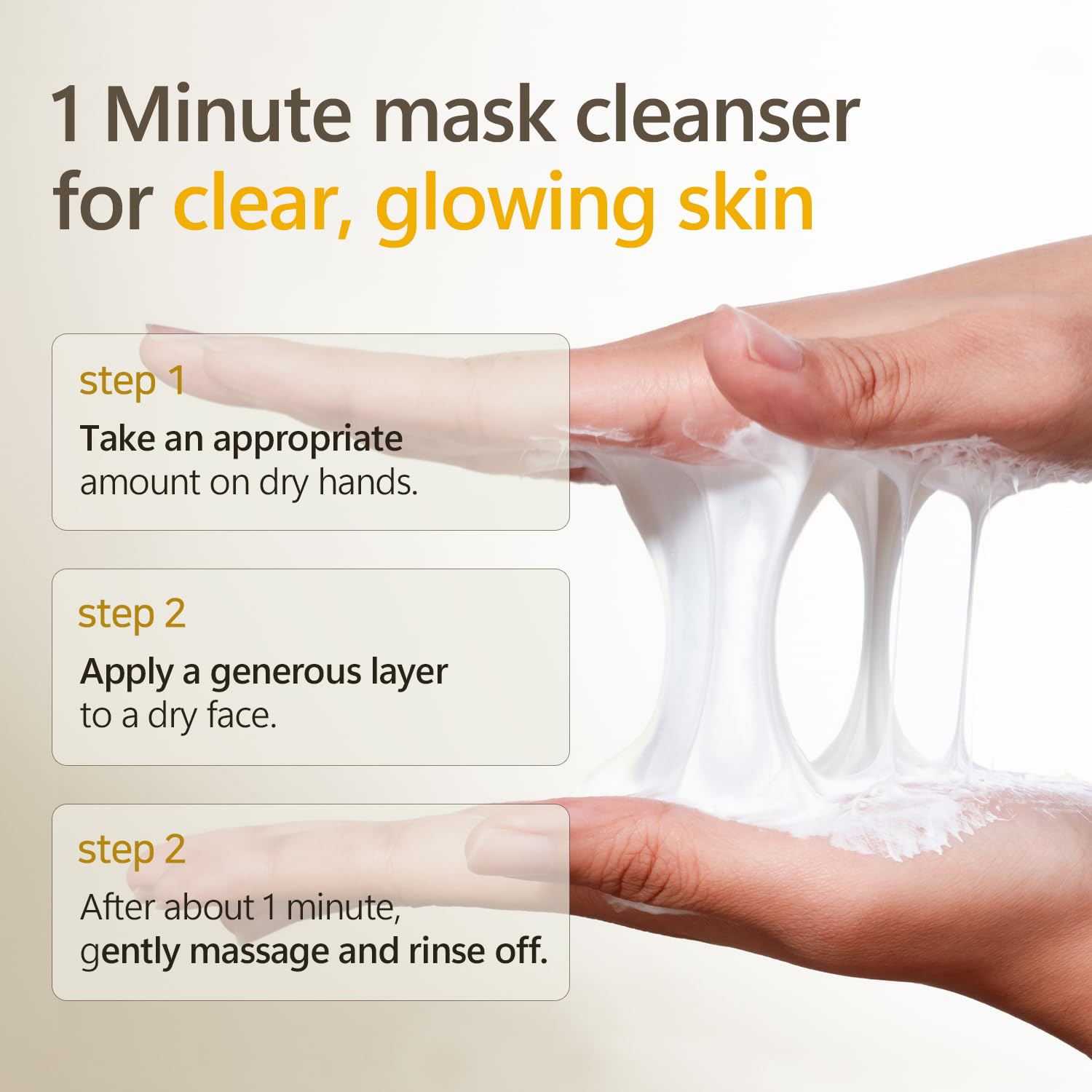 Fabyou Rice Mask Cleanser 6.76 Oz- Glow-Boosting & Hydrating Face Wash With Jeju Rice & Natto Gum, Gentle Exfoliating Daily Foam