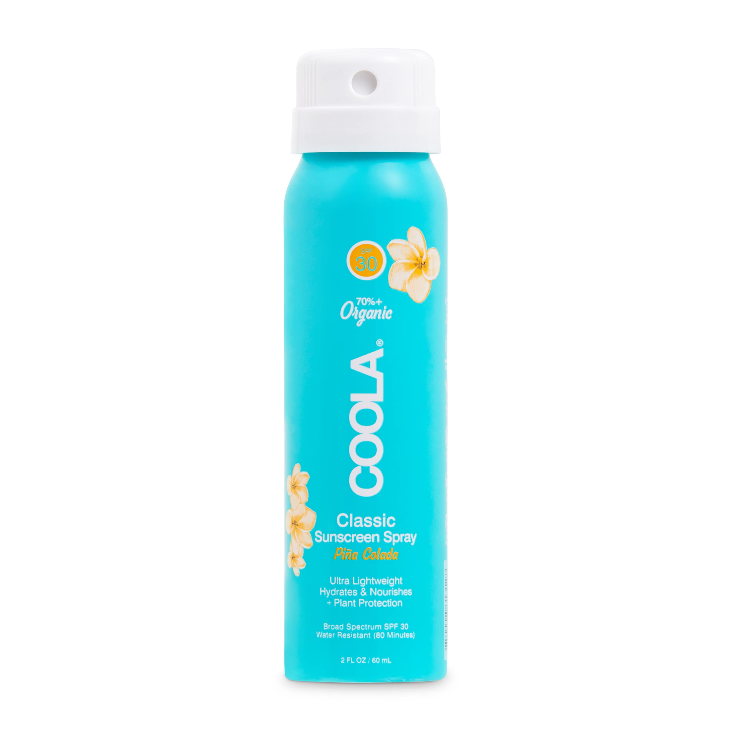 Coola Organic Sunscreen Spf 30 Sunblock Spray, Dermatologist Tested Skin Care For Daily Protection, Vegan And Gluten Free, Pia C