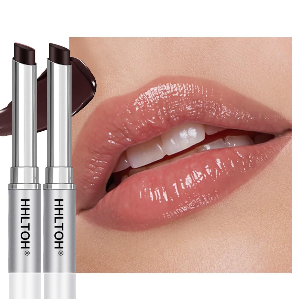 HHLTOH 2PCS Honey Tinted Lips Balm Lipstick - Sheer Hydrating Lip Balm for Women All Skin Tones - Moisturizing Nourishing Lip Ba