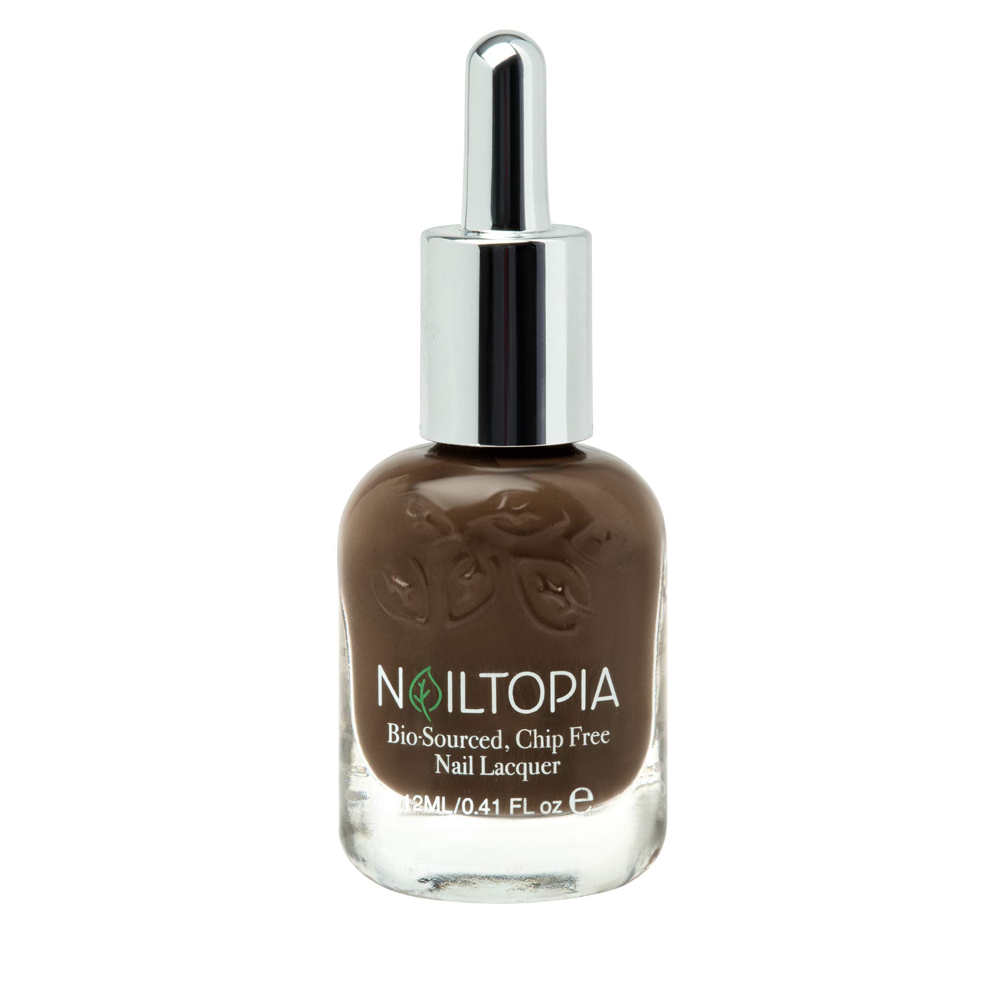 Nailtopia - Plant-Based Chip Free Nail Lacquer - Non Toxic, Bio-Sourced, Long-Lasting, Strengthening Polish - But First Coffee (