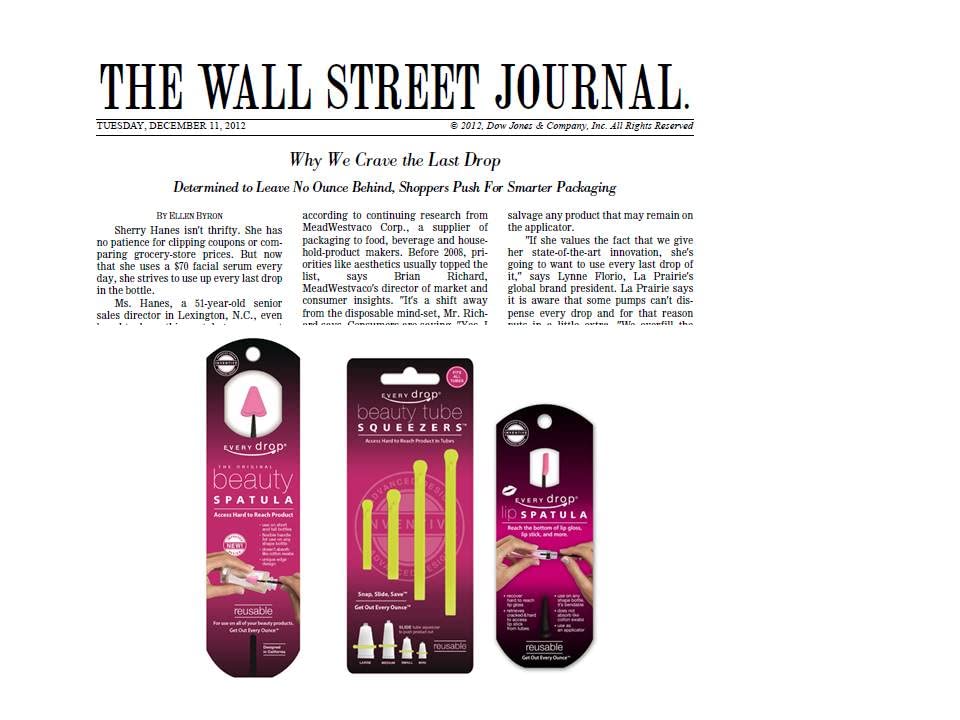 Every drop Beauty Spatula 8, only product with ADDITIONAL under bottle rim feature, 2 Spatulas (most trapped product under bottl