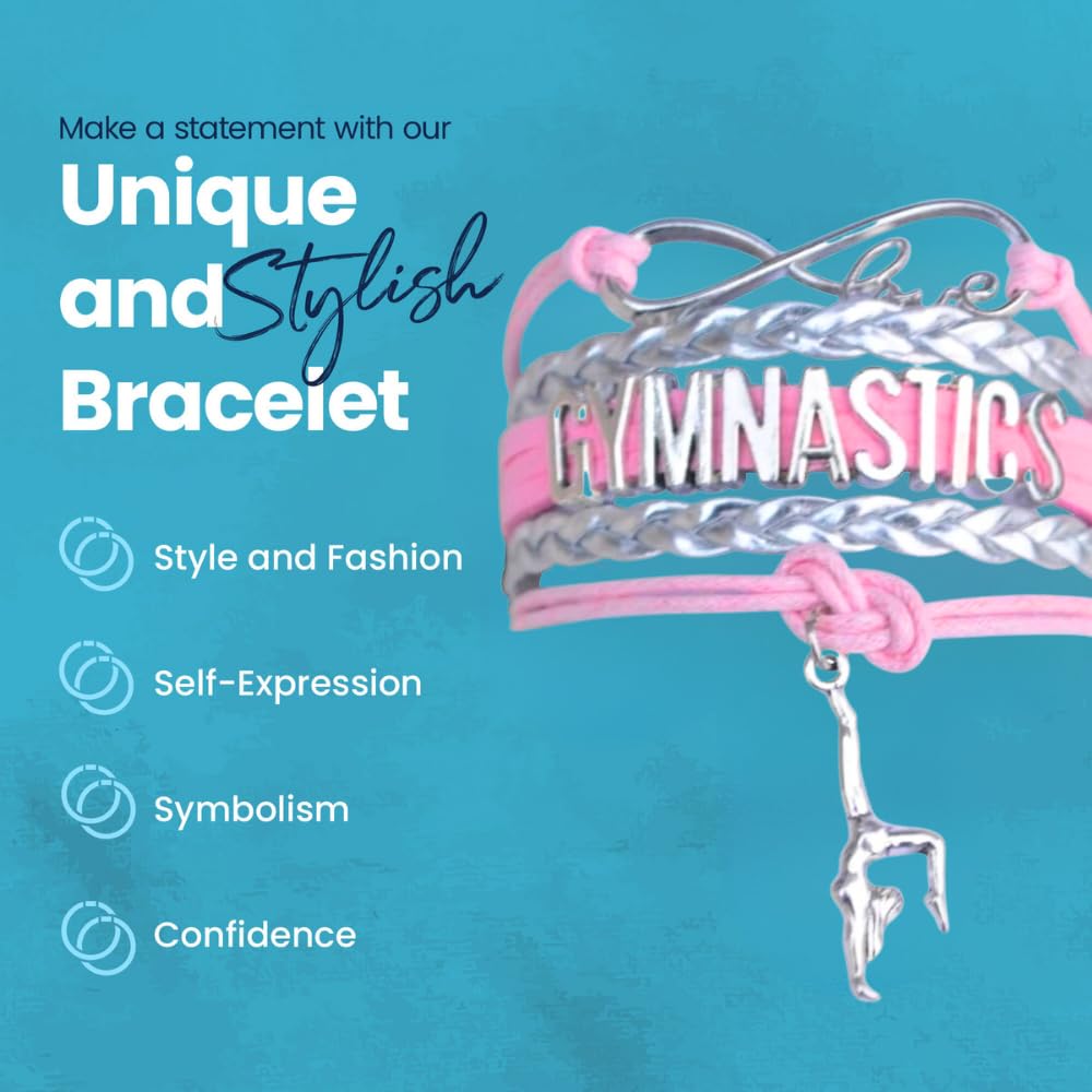 Infinity Collection Gymnastics Bracelet- Gymnastics Bracelet- Gymnastics Jewelry For Gymnast