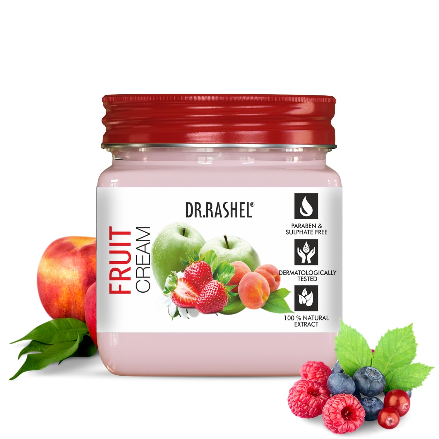 Dr.Rashel Fruit Face And Body Cream For Women And Men (380 Ml) | All Skin Types |Soft And Healthy Skin | Repairing & Nourishment