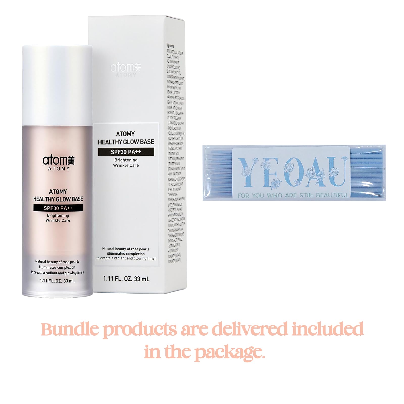 YEOAU, A bright makeup base that provides Natural Radiance for ATOMY Healthy Glow Base, (1.11FL.OZ.)