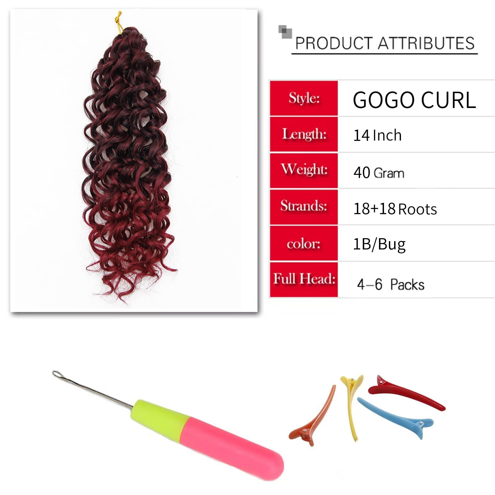 Yxcherishair 8 Packs Curly Crochet Hair 14Inch Gogo Curl Crochet Hair For Women Deep Wave Braiding Hair,Synthetic Bohemian Croch
