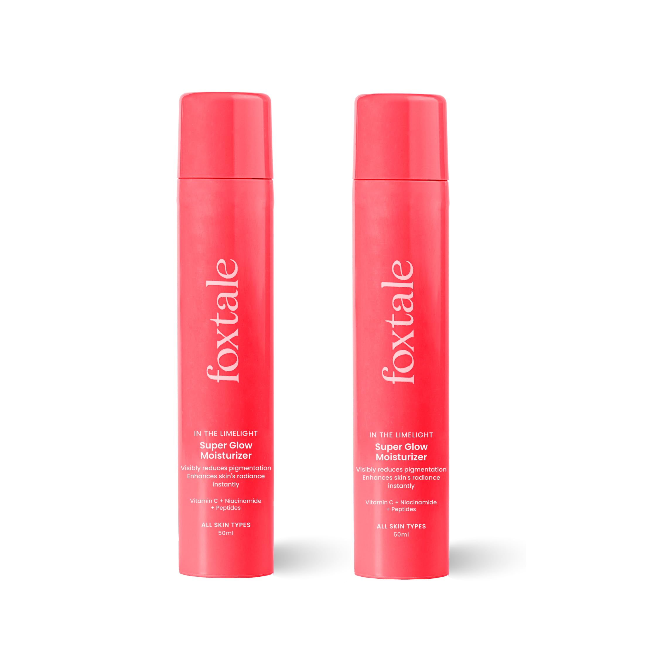 Foxtale Vitamin C Super Glow Winter Moisturizer With Niacinamide & Peptides, Visibly Reduces Pigmentation, Enhances Skins Bright