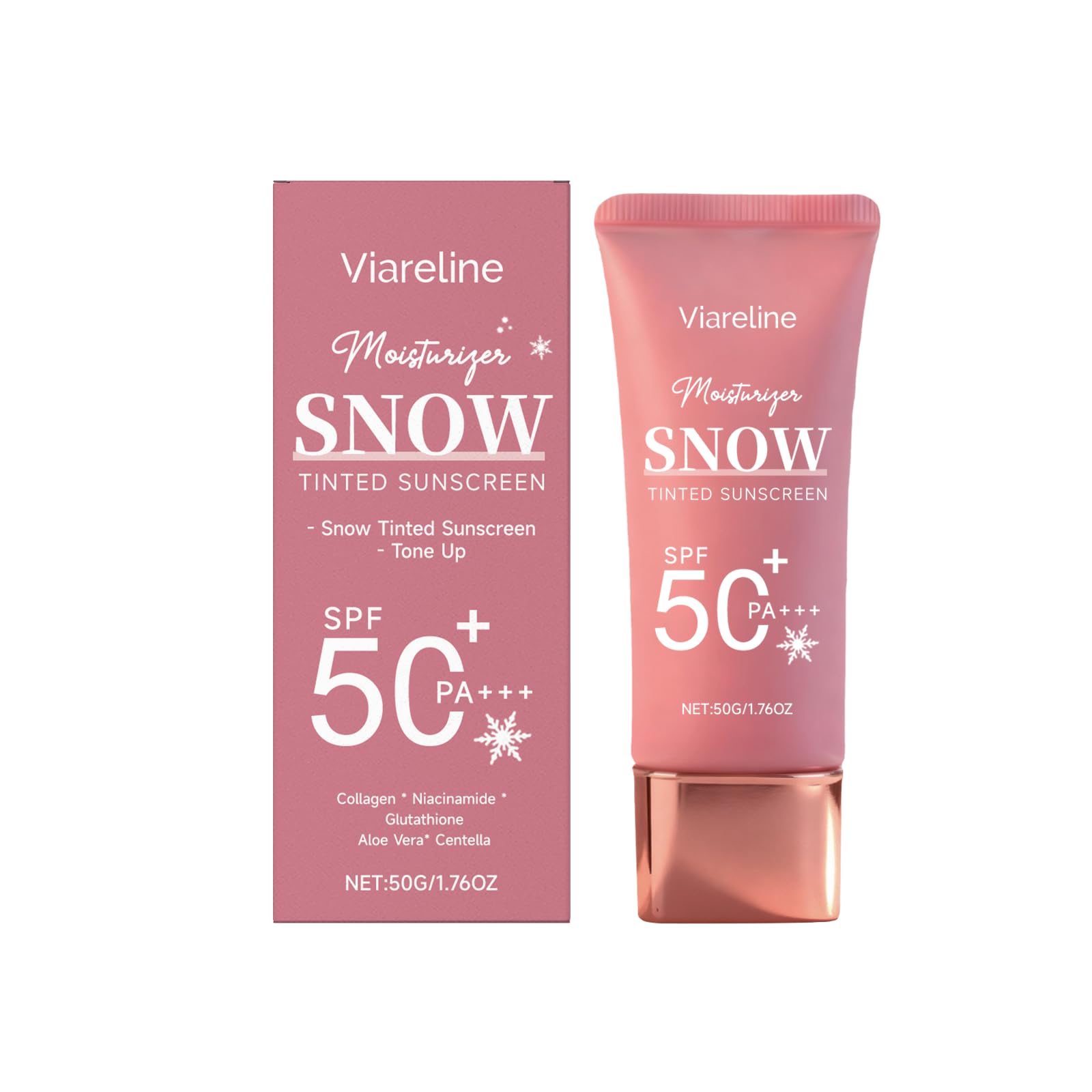 Viareline Snow Tinted Sunscreen Moisturizer SPF 50+ PA+++