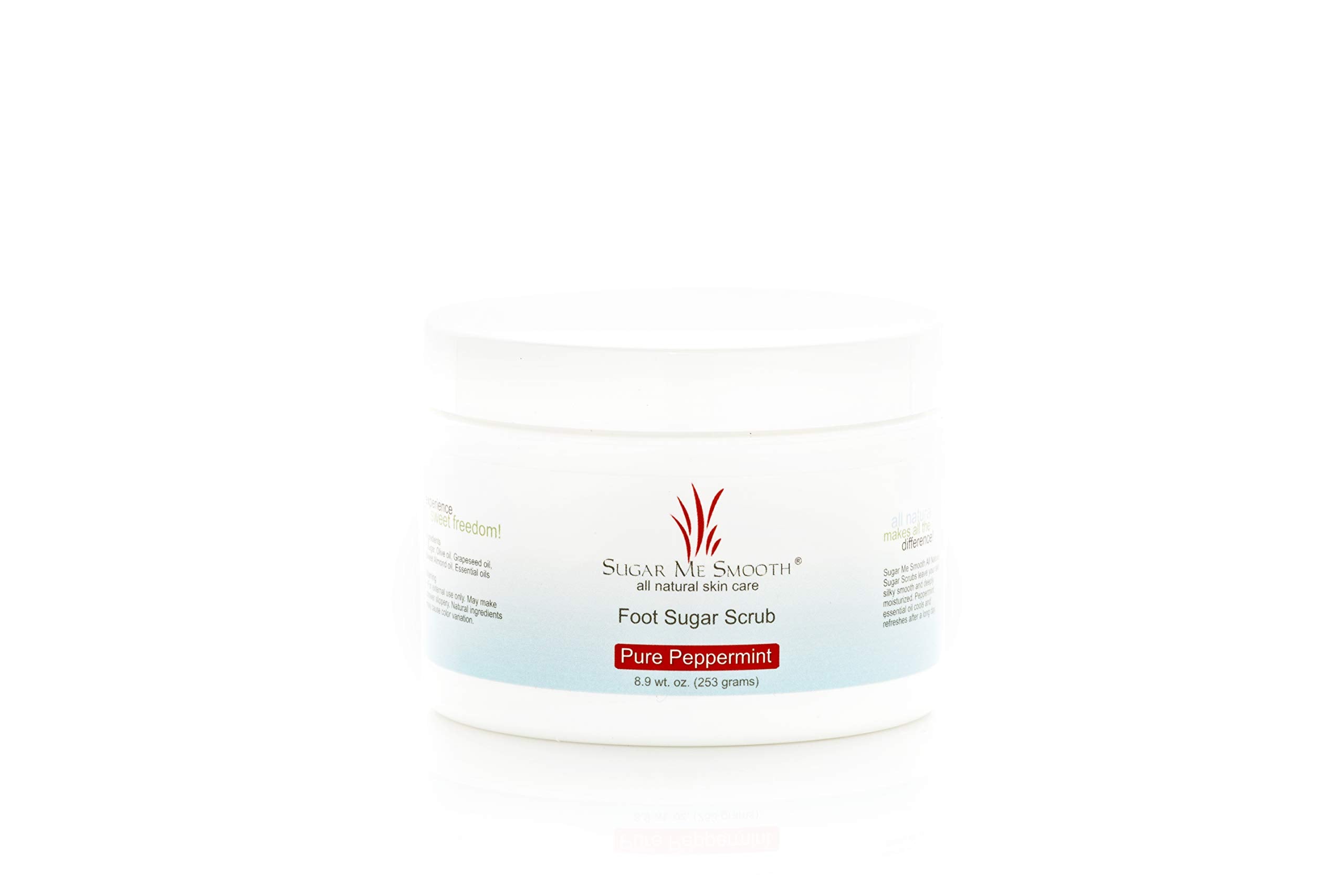 Sugar Me Smooth Body Sugar Scrub (Pure Peppermint) Ultra Hydrating and Exfoliating Scrub for Nourishing Essential Body Care Body
