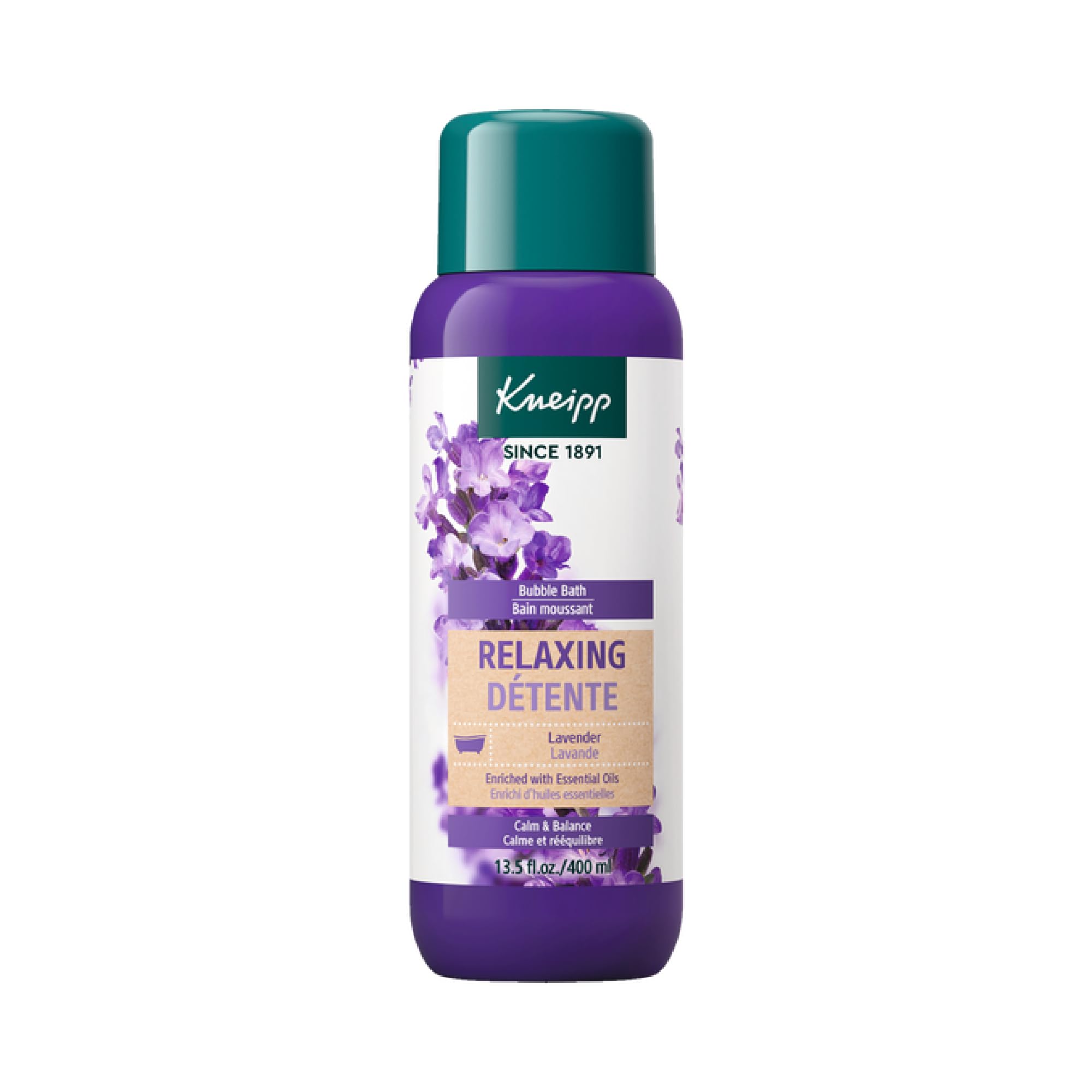 Kneipp Relaxing Lavender Aromatherapy Bubble Bath - Good For Relaxation - Vegan - 13.5 Fl Oz - Up To Eight Baths