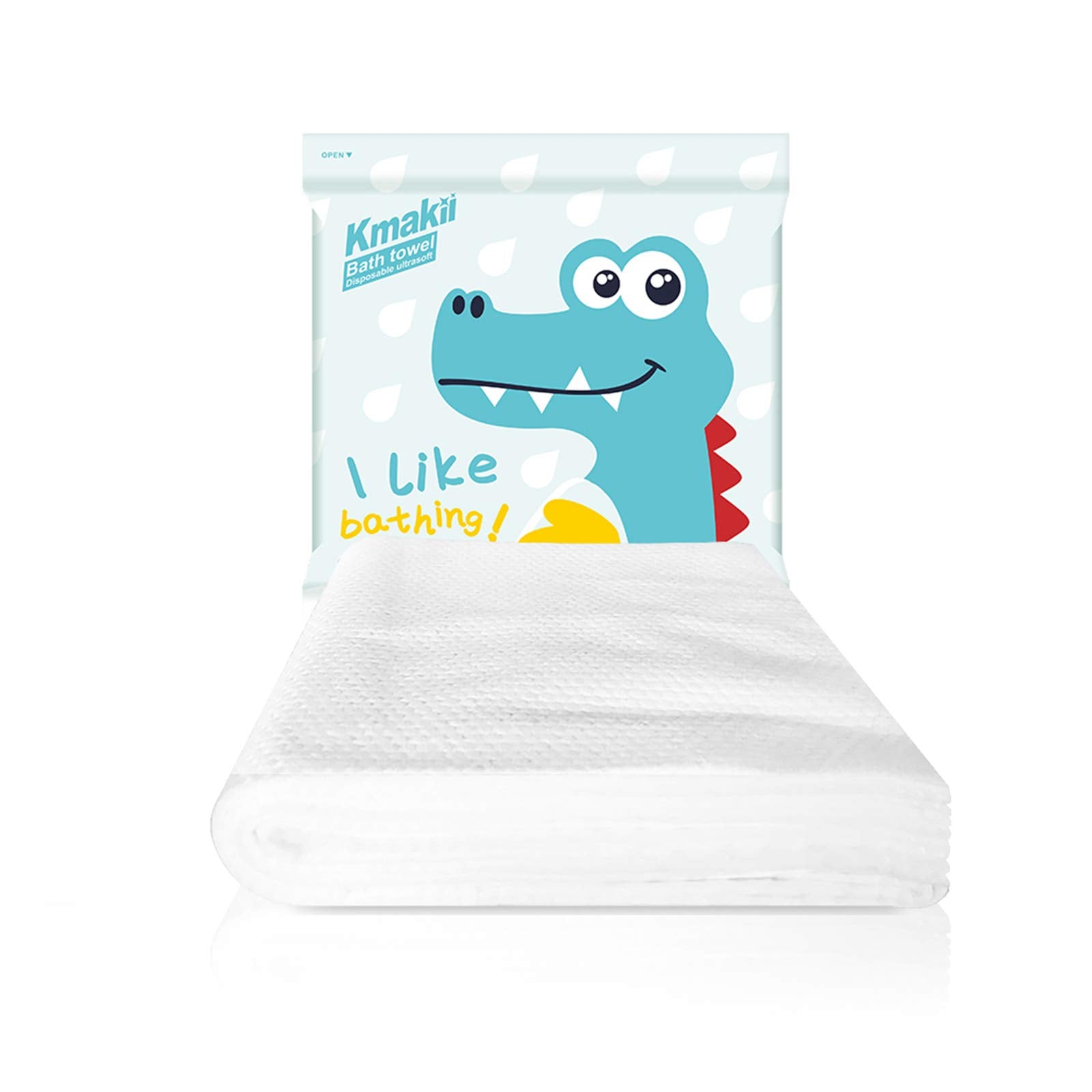 Kmakii 12 Pack Disposable Bath Towels White Soft Bath Bath Wipes Portable And Breathable Thick Bath Cloths For Travel Hotel Busi