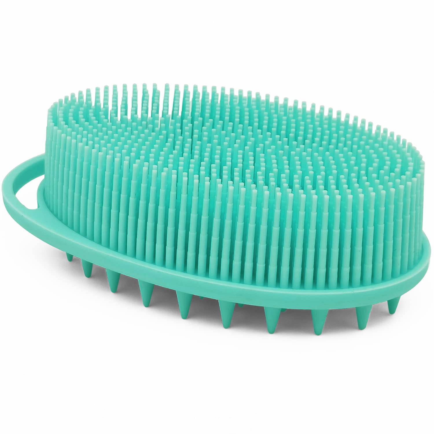 Silicone Body Brush, Exfoliating Body Scrubber, Silicone Body Scrubber Loofah, Silicone Bath Brush, Soft Exfoliating Body Bath S