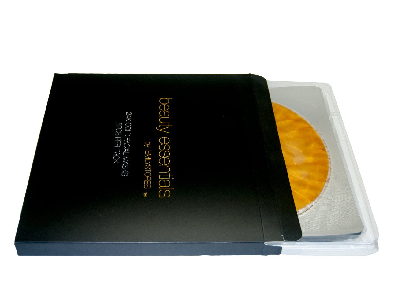 EMILYSTORES 5PCS 24K Gold Gel Collagen Facial Masks Sheet Patch Anti Ageing Puffiness Skincare Anti Wrinkle Moisturising, For De