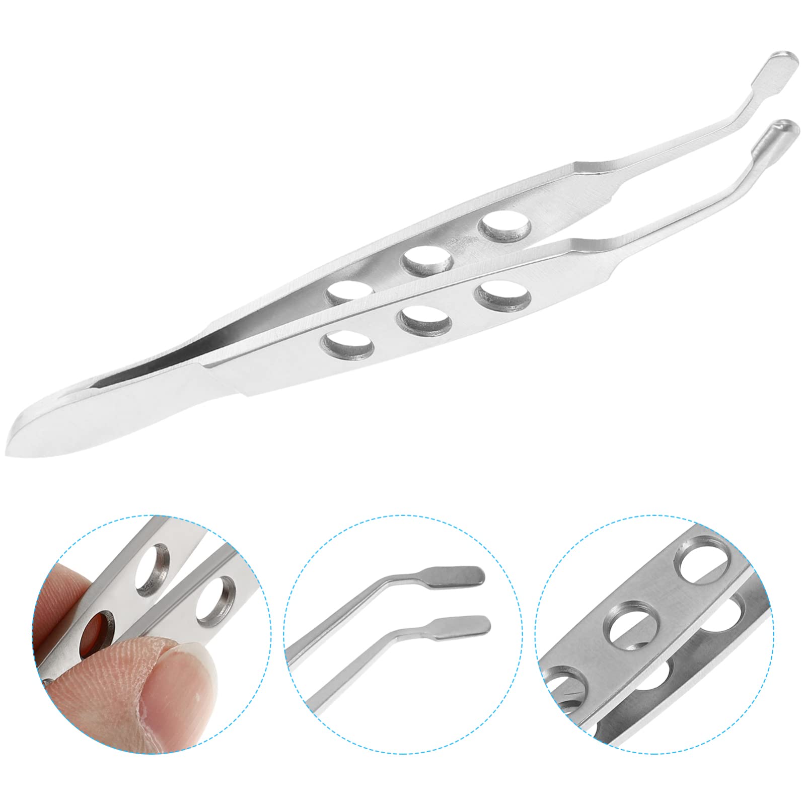 Uonlytech Meibomian Gland Expressor, Stainless Steel Eyelid Massage Professional Face Care Craft Tools for Dry Eyes