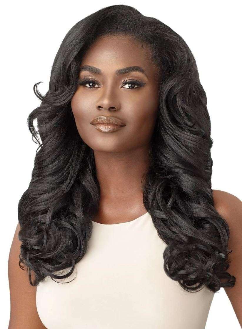 Outre Synthetic Quick Weave Half Wig - Neesha H304 (Color:Dr Red Velvet)