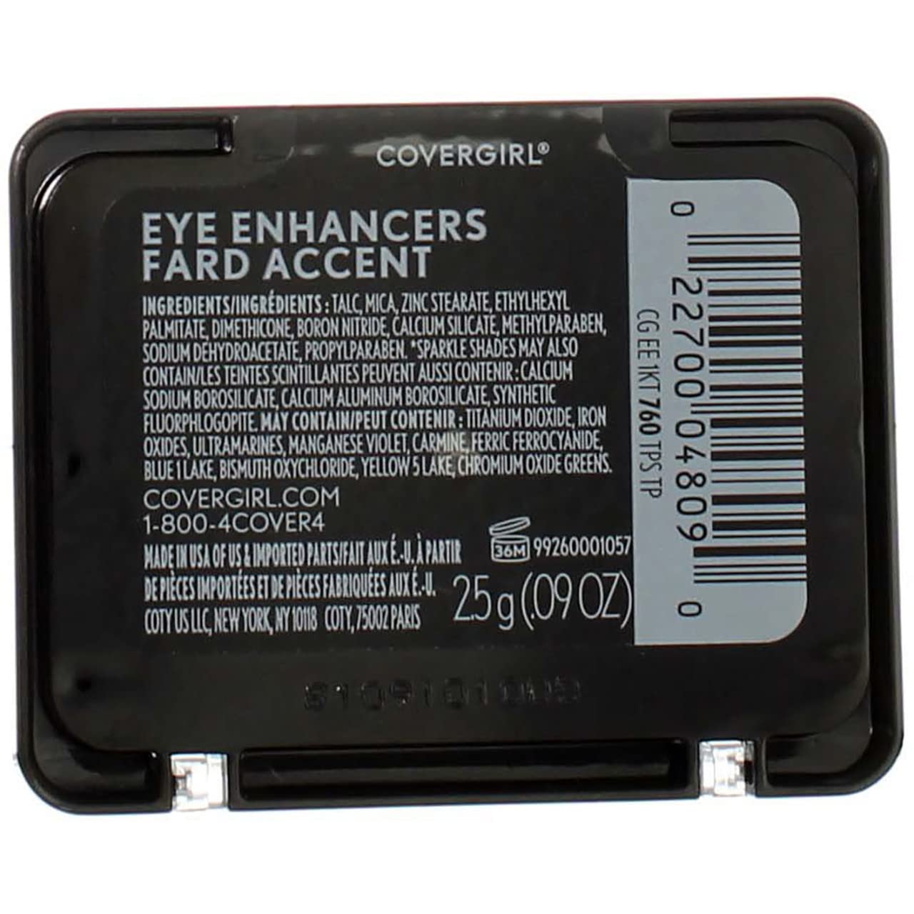 Cover Girl 04809 760Taupe Tapestry Taupe Professional Eye Enhancertm Eye Shadow Kit
