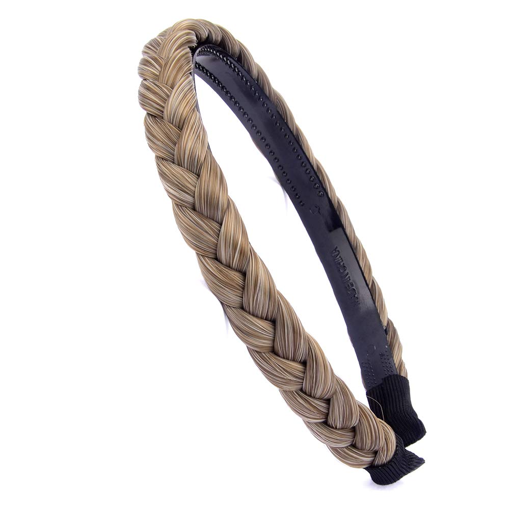 DIGUAN Headband Synthetic Hair Plaited Headband Braid Braided With Teeth Hair Band Accessories for Women Girl Wide 0.6 Inch (Car