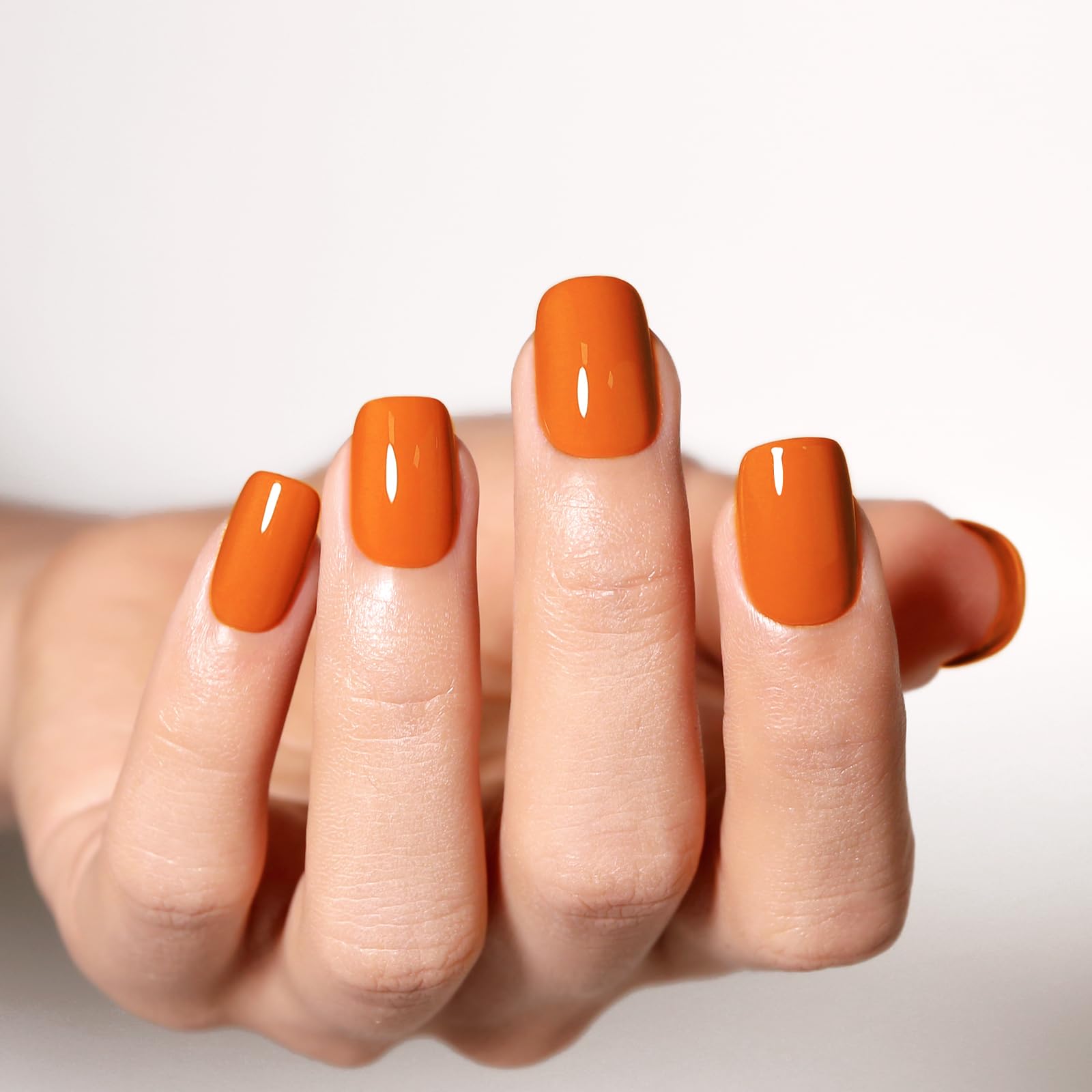 Firedeep Neon Orange Gel Nail Polish Orange Nail Polish Uv/Led Soak Off Gel Polish For Autumn And Halloween 0.54 Fl Oz 1Pcs