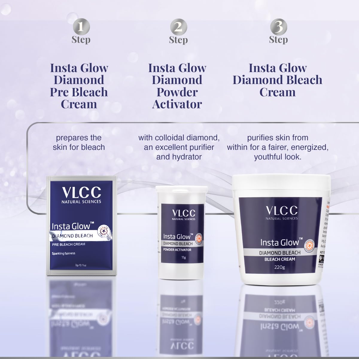 VLCC Insta Glow Diamond Bleach(60gm)