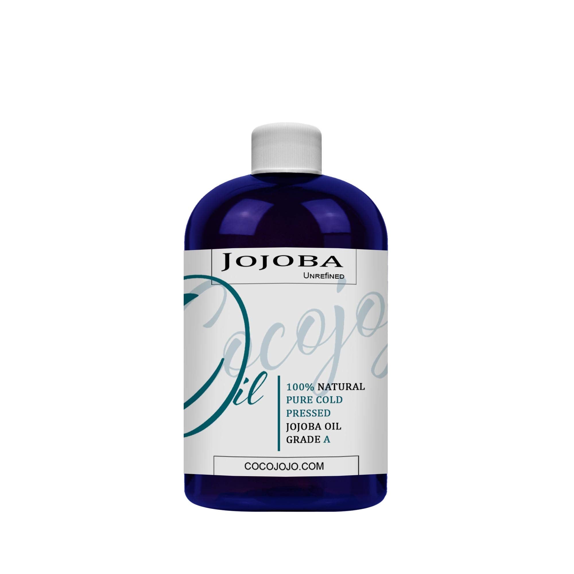 Jojoba Oil - 8 oz - Organic Unrefined Cold Pressed 100% Pure Natural Non GMO Carrier Oil for Face Hair Beard Skin Body Lips Extr