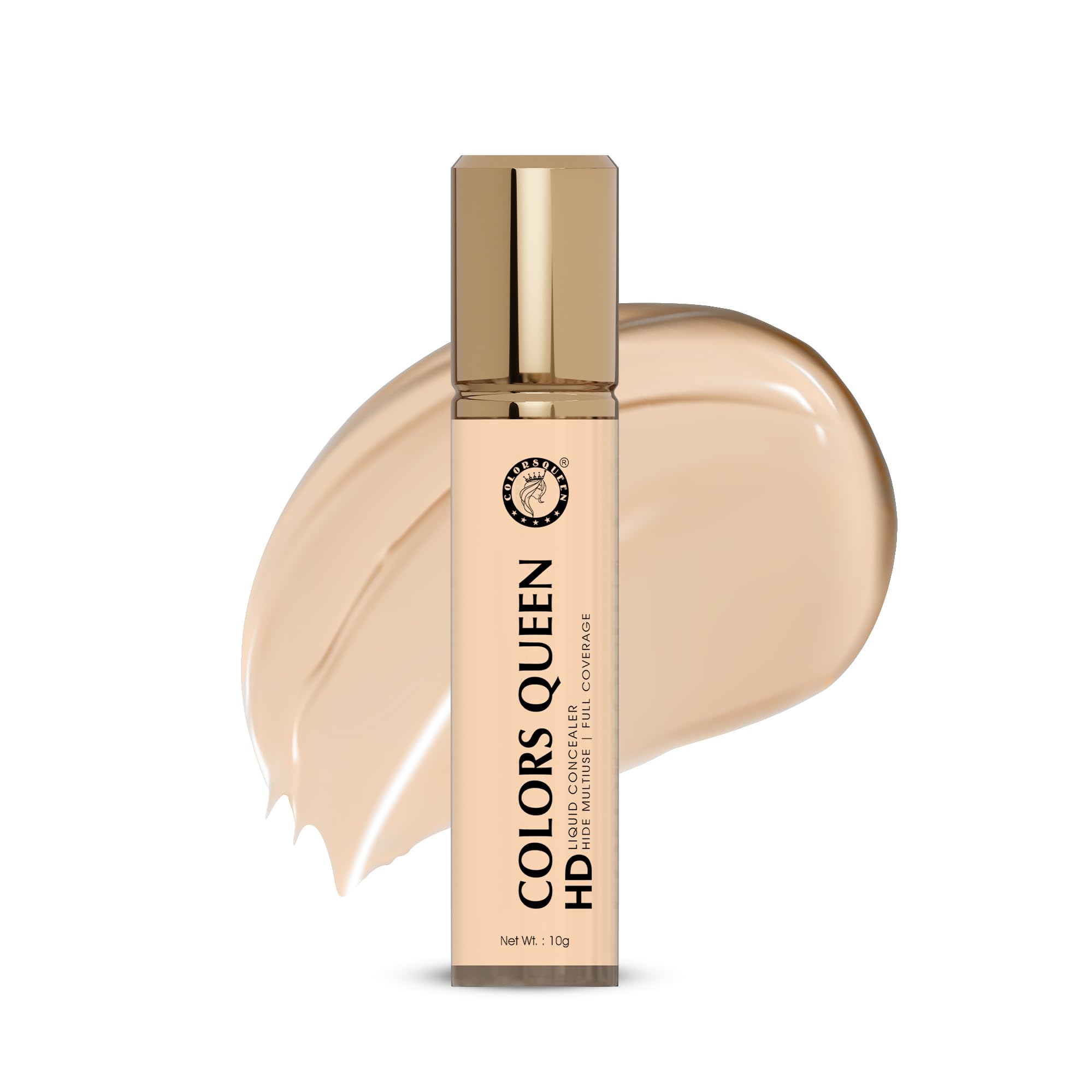 Colors Queen Hd Liquid Concealer | Full Coverage, Matte Finish, Long Lasting & Lightweight Concealer For Face Makeup (Shade - 03