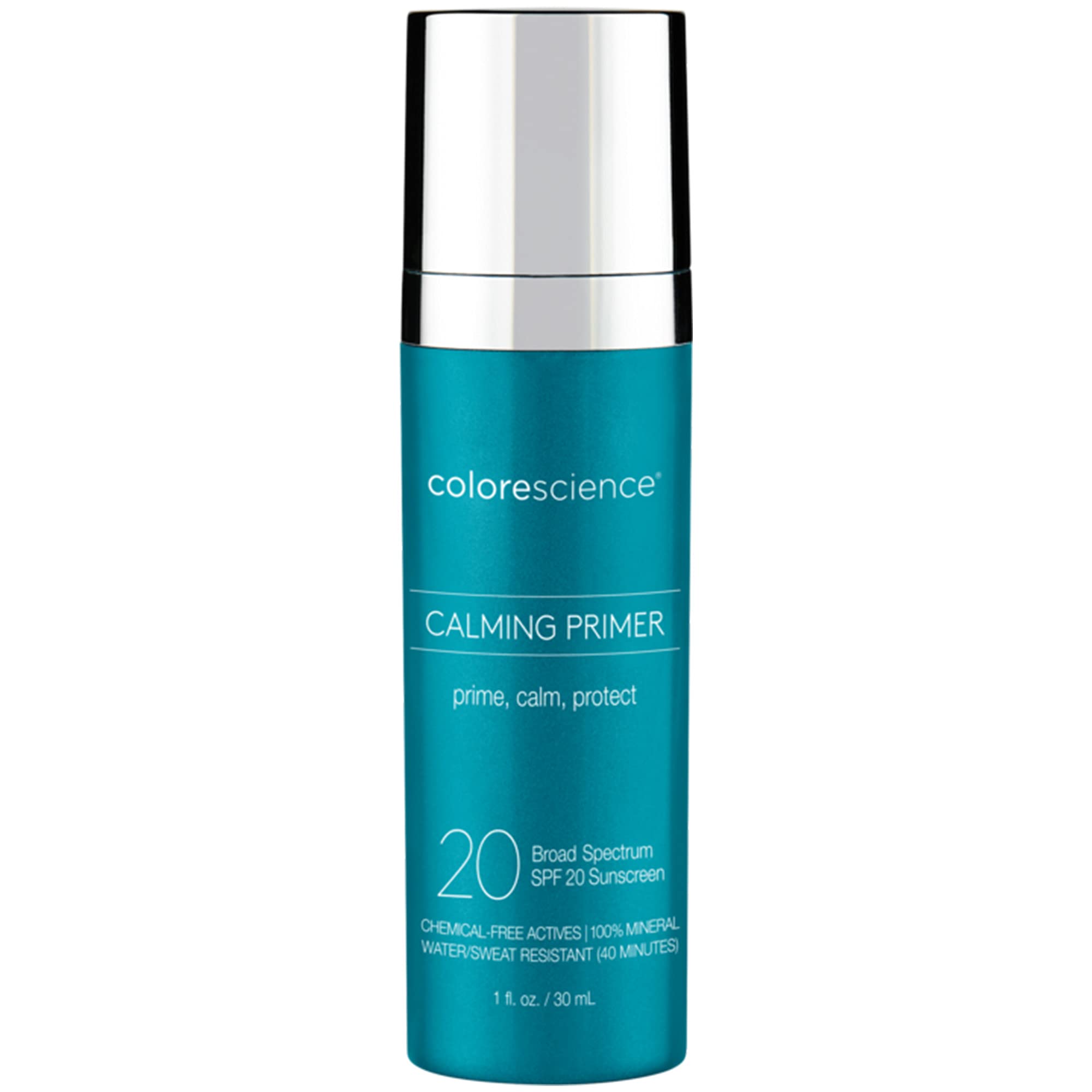 Colorescience Calming Perfector Face Primer, Water Resistant Mineral Sunscreen, Broad Spectrum 20 Spf Uv Skin Protection, 1 Fl O