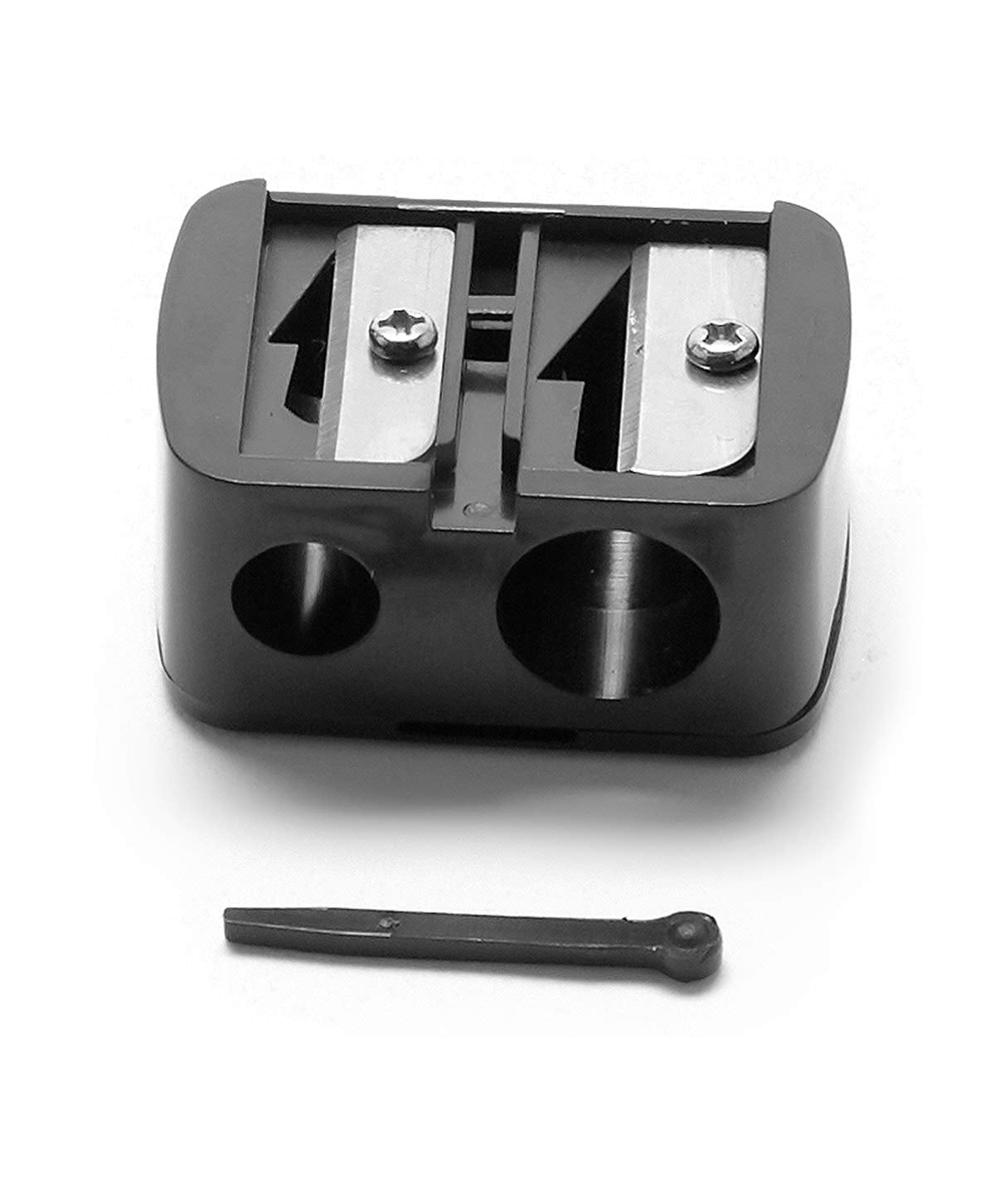 The Browgal - Eye Make-Up Pencil Sharpener With Plastic Pick - Dual Hole Design, Easy Clean, Travel-Friendly, Compact - Beauty S