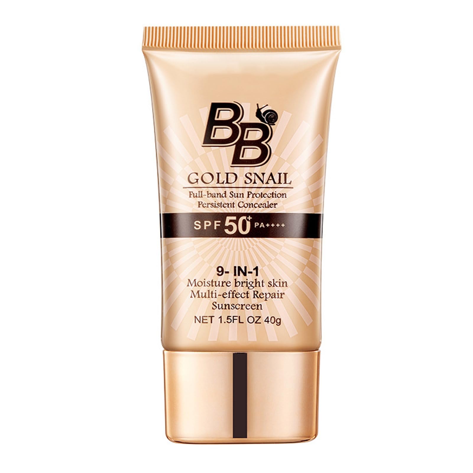 BB Cream SPF 50 Foundation, Snail BB Cream Tinted Moisturizer with SPF for Face, Medium Buildable Coverage Foundation BB Cream L