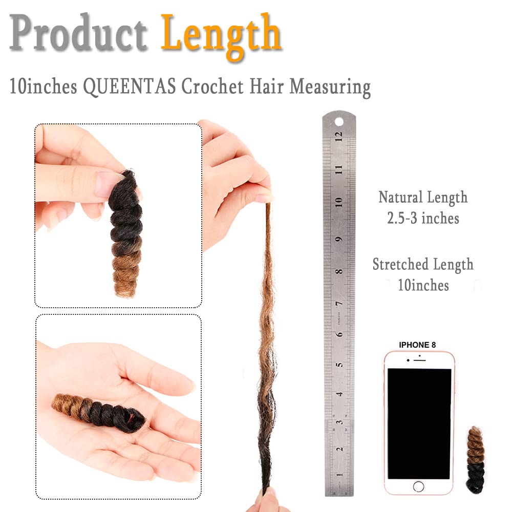Queentas 3 Packs 8Mm 10Inches Short Crochet Hair For Black Women Saniya Curl Crochet Carrie Curl Synthetic Hair Extensions For B